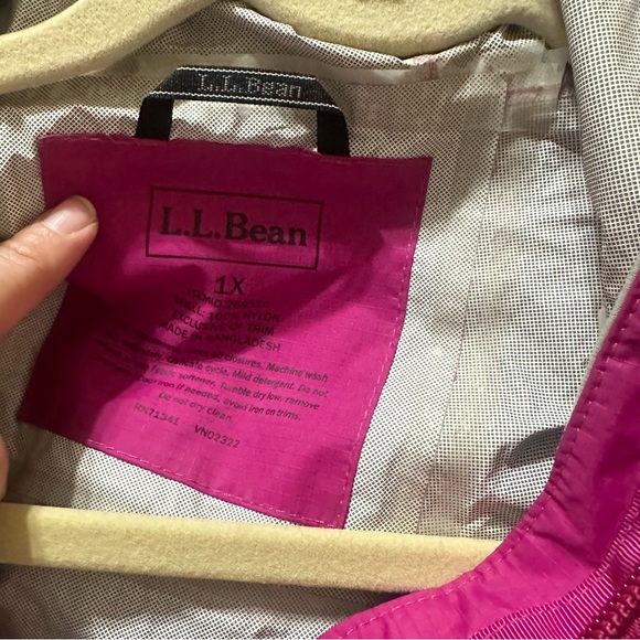 L.L. Bean light windbreaker jacket size 1X - Picture 8 of 10